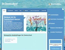 Tablet Screenshot of dezwemschool.nl